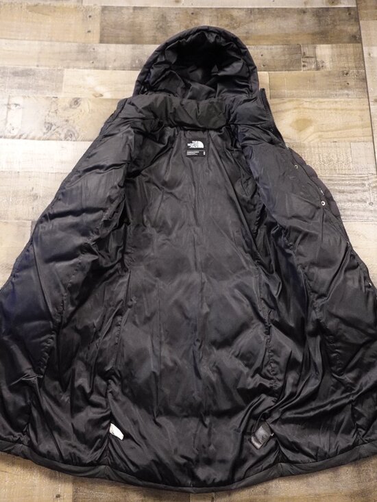 The North Face Miss Metro Parka Women’s Medium Black 550 Down Hooded Long - Picture 15 of 16
